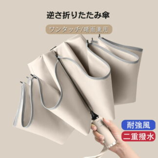 軽量 傘 折りたたみ傘 日傘 自動開閉 大きめ 折り畳み傘 逆さ傘 晴雨兼用 男女兼用 かわいい バンブーハンドル ワンタッチ自動開閉 撥水加工日傘 完全遮光 遮光率 頑丈な10本骨
