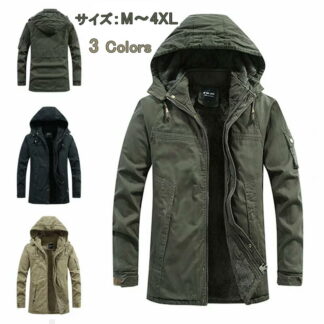 ミリタリージャケット モッズ メンズ コート ジャケット 裏起毛 ポアコート ブルゾン アウター あったか 厚手 防寒着 秋冬 スリムタイプ メンズファッション おしゃれ 冬服