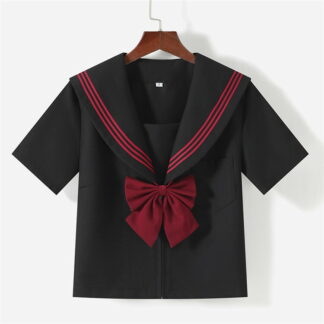 セーラー レディース トップス セーラー服 三本線 半袖 半そで 学生 女子 高校生 中学生 通学 学校 制服 コスプレ ハロウィン衣装 コスチューム コス ハロウィンコス 仮装