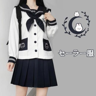 セーラー服 トップス レディース 兎 うさぎ スクールウェア コスチューム 可愛い 学園祭 文化祭 コスプレ