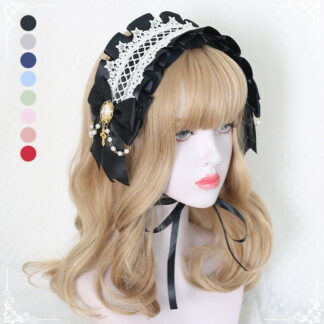 ロリータ ヘッドドレス レディース ゴスロリ カチューシャ ロリータファッション ヘアアクセサリー コーデ ハロウィーン パーティー コスチューム アイドル 活動 パフォーマンス 学園祭 文