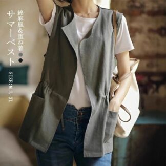 ベスト レディース 前開き テーラードベスト ジャケット 夏 テーラードジャケット ロングベスト スーツベスト ノースリーブ 羽織り アウター ジレ トップス コート コーデ 重ね着 サマーベ