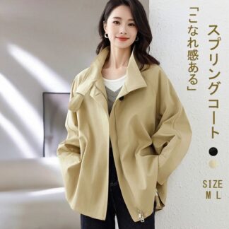 スプリングコート Aライン レディース ロング トレンチコート 春 長袖 アウター コート トップス ロングコート ミドル丈 無地 きれいめ 羽織り 薄手 大きいサイズ カジュアル ゆ シンプル