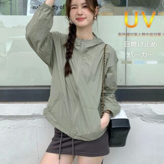 UV パーカー UPF50+ UVパーカー レディース 夏 薄手 UVカット 羽織り ジャケット ブルゾン 長そで フード 紫外線対策 マウンテンパーカー 春夏 ゆったり 無地 ポケット 通気性