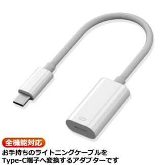 Lightningイヤホン to Type-C 変換アダプター 充電 データー通信 音楽 通話対応 音量調整 オーディオ専用変換アダプターUSB イヤフォン ヘッドホン 変換ケーブル タイプC
