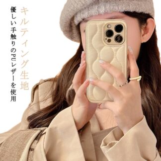 iPhone14 ケース かわいい けーす 韓国 iPhone14promax キルティング PUレザー 革 アイフォン13プロ 13pro max iphone12 iPhone14Plus