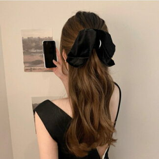 ベロアリボンヘアクリップ ベルベット バンスクリップ ヘアクリップ ヘアピン おしゃれ 大人可愛い レディースヘアアクセサリー