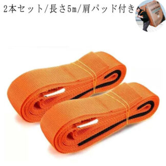 2本セット キャリーベルト 引っ越し 運搬 運搬ベト 冷蔵庫 ベルト 1人 荷物 背負い型 家具運搬 家具移動 洗濯機 重たい荷 運搬ベルト
