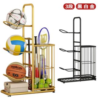 3段階式多機能ボールスタンドインストールが簡単 ボール 収納 ラック 玄関 ボールラック ボールスタンド タワー スタンド ボールスタンドタワー ボールカゴ ボールかご サッカー ボール収納