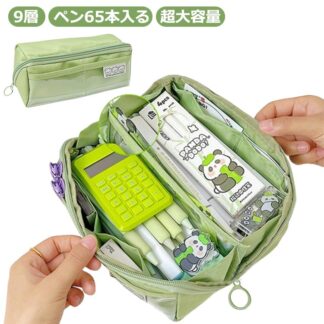 ペンケース 超大容量 自立 筆箱 おしゃれ 仕切り 大人 大容量 帆布 多機能 ペンポーチ ダブル 文具バッグ 中小学生 高校生 大学生 男の子 女の子 サラリーマン ビジネス 社 子供
