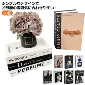 イミテーション 小道具 10冊セット ブック 雑貨 ダミーブック フェイクブック 組み立て式 インテリア ディスプレイ 洋書 インスタ 撮影 小物 本 フェイク ブッ 飾り