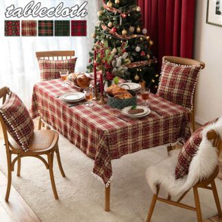 クリスマス テーブルクロス おしゃれ 北欧 洗える 食卓カバー 長方形 正方形 ピクニック テーブルマット モダン レトロ 汚れ防止 デスクマット きらきら 家庭用 業務用 テーブル チェック柄