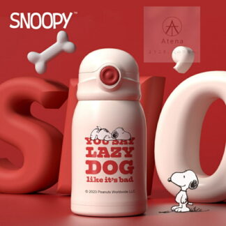 高品質 スヌーピー ストロー 水筒 子供用 大人用 キッズ 500ml ステンレスボトル SUS316 保冷 保温ボトル 子ども こども ショルダーベルト かわいい スケーター ランチグッ