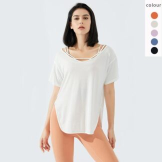 スポーツ ｔシャツ レディース ジムトップス 半袖 ヨガトップス薄手 ストレッチ 通気性 速乾性 運動 ヨガ 体操 トレーニング ジョギング ジムフィットネス ダンス ウォーキング