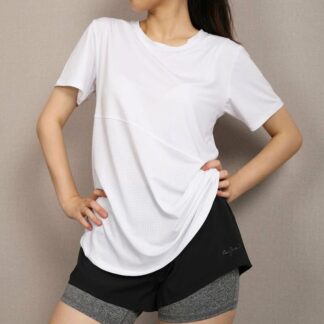 大きめスポーツtシャツ ジムトップス 大きいサイズあり トップス薄手 レディーススポーツウェア ストレッチ 通気性 速乾性 運動 ヨガピラティス ウォーキング ジョギング ジムフィットネ