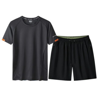 2点セット 大きい 涼感 速乾 ハーフパンツ メンズ 半袖 tシャツ 上下セット トレーニング 短パン ショートパンツ スポーツウェア ゆったり フィットネスパンツ ト ボクサーパンツ