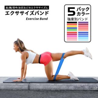 エクササイズ トレーニングチューブ 筋トレ チューブ ループバンド 美尻バンド ヒップバンド ヒップアップ器具 ゴムバンド 下半身 お尻 太もも ストレッチ