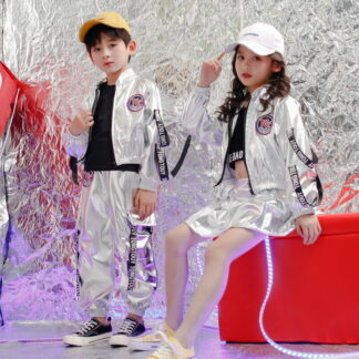 ヒップホップ衣装 Hip-hop 舞踏服 子供用舞踏服 子供服 ダンスを 舞台衣装 子供服のコート ストリートダンスセット 子供のダンス 公演着 子どもショー 小学校 中学校 ヒップホップスタ