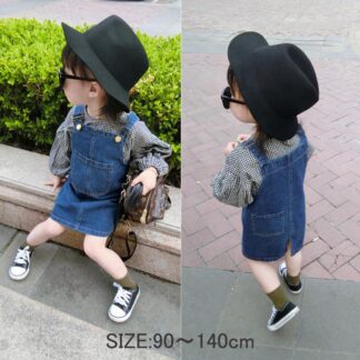 子供服 デニム スカート キッズ ベビー服 ジーンズ 女の子 秋 夏 春 ジュニア おしゃれ デニムのスカートはカジュアルに外出しやすい90cm 110cm 120cm 130cm 100cm
