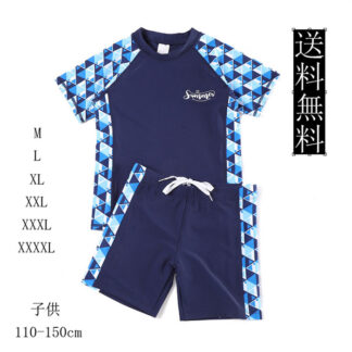 水着 男の子 Tシャツ パンツ 半袖 帽子付き 3点セット 夏 海 プール セットアップ ファスナー ジップアップ カバーなし ショートパンツ 膝上丈 サメ ベビー 小学生 紫外線対策 パイナップル