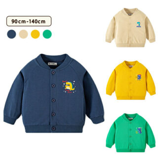 男の子女の子カーディガンキッズ 子供服 スウェット カーディガン アウター 恐竜 通園 通学キッズ ベビー キッズファッション トップス ボレロ マタニティ