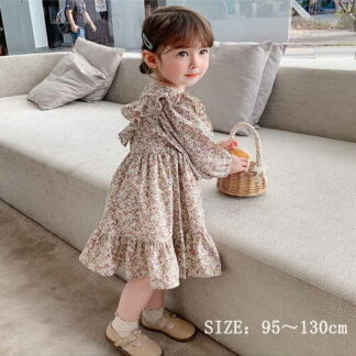 韓国子供服長袖 春夏秋ワンピース パーティードレス フォ 子供服 女の子 ナチュラルワンピース 甘い可愛い 清新感たっぷり 無地 おしゃれ 宴会 記念日 誕生日 日常着装 発表会
