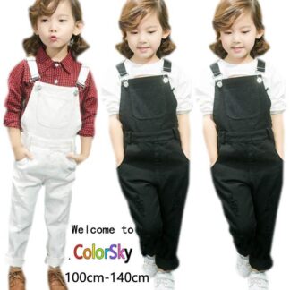 女の子デニムサロペット 韓国こども服 子供服 デニム パンツ オーバーオール ジーンズ レジャー ロングパンツ 子供 ボトムス キッズ 10 サロペット