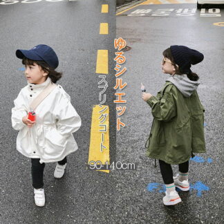 子供 スプリングコート トレンチコート チェスターコート キッズ 女の子 春 秋 冬 子供服 アウター 子ども ガールズ ジュニア 通学 子供アウター ロングコート コート きれ ベビー