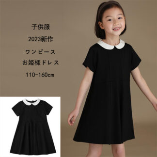 子供ドレス ワンピース 2023新品 女の子 ドレス 入学式 子供 可愛い ジュニア キッズドレス 卒園式 子供服 ピアノ 発表 フォーマル