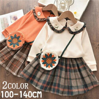 子供服 女の子 秋 冬 セットアップ 上下セット 長袖 カジュアルパンツ 2点セット キッズ 冬服 厚手 コート スカート ジュニア パーカー パンツ お出かけ 女児 子ども レジ 通学