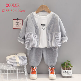 ベビー服 上下セット 3点セット カーディガン 子供服 男の子 女の子 80 90 100 110 120 セットアップ 長袖 秋服 春服 1歳 2歳 3 ボーイズ