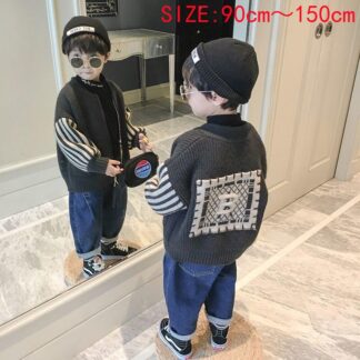 キッズ 子供服 セーター ニット アウター ニットブルゾン カジュアル こどもアウター ニットアウター 男の子 春秋 秋 キッズアウター こども服 子ども服 ゆったり おしゃれ かわいい ジュ