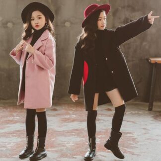 WK ダッフルコート キッズ 秋冬 韓国 子供服 コート人気 女の子 ロング アウター 長袖 ダッフルコート女の子 ジャケット ファッション感 コート