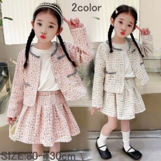 入園式 スーツ 女の子 ベビー服 スカートセットアップ 秋 春 ピンク 白 卒園式 赤ちゃん きれいめ 可愛い こども服 子ども服 キッズ 服 長袖 おしゃれ 誕生日 発表会 結婚式 七五三