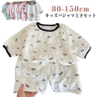 パジャマ キッズ ベビー 薄手 春 夏 男の子 女の子 キッズパジャマ 上下セット 子供パジャマ 総柄 かわいい 春夏 ウエストゴム ジュニア 子供 ルームウェア 寝巻 ナイトウエア ベビーパ