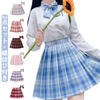 プリーツスカート インナー付き スカート 子供服 チェック柄 ショートスカート リボン付き ジュニア 入園式 卒園式 レディース 卒業式 プリーツ 入学式 オシャレ 女の子