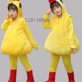3点セット子供動物服 アヒルのひよこ演技服 幼児アヒルのアヒルの大雄鶏ダンス服 子供のひよこ公演 服装 子供服 男の子 女の子 誕生日 発表会 イベント 演出服 cosplay 写真撮影 出演
