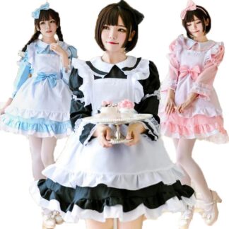 コスプレ メイド服 コスプレ衣装 コスチューム レディース 仮装 女性女の子 ワンピース 可愛いコスプレ ハロウィン仮装 大きいサイズ メイド ゴスロリ キュート ア アニメ
