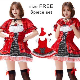 赤ずきん コスチューム ハロウインクロース レディース 赤ずきんちゃん ハロウイン コスプレ 大人用 魔女 変装 クリスマス衣装 ハロウィーン 仮装