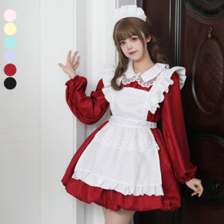 メイド レディース メイドカフェ メイド喫茶 ワンピ コスプレ ワンピース メイド服 正統派メイド 半袖 フリル ボウタイ レース ミニ丈 学園祭 イベント コスチューム ショート 文化祭