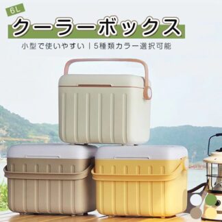 クーラーボックス 小型 6L 部活 おしゃれ キャンプ アウトドア スポーツ 保冷バッグ 保冷 キャンプ用品 レジャー 海水浴 BBQ 釣り 防災 大型 飲み物 プラスチック お花見 運動 車載